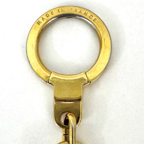 Louis Vuitton Keychain Ring or Bag Extender Gold-Tone Made in France Auth. - Picture 4 of 6